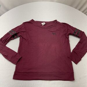 Victoria's Secret Kids Burgundy Long Sleeve Tee
